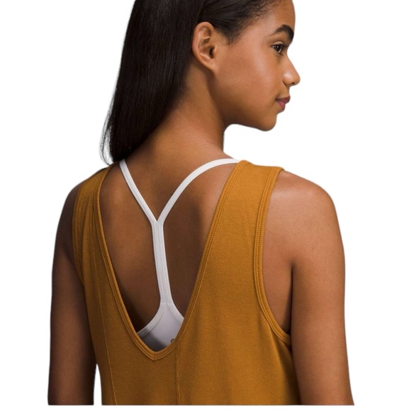 Lululemon Ribbed Modal Cotton Dress Spiced Bronze - Picture 3 of 8